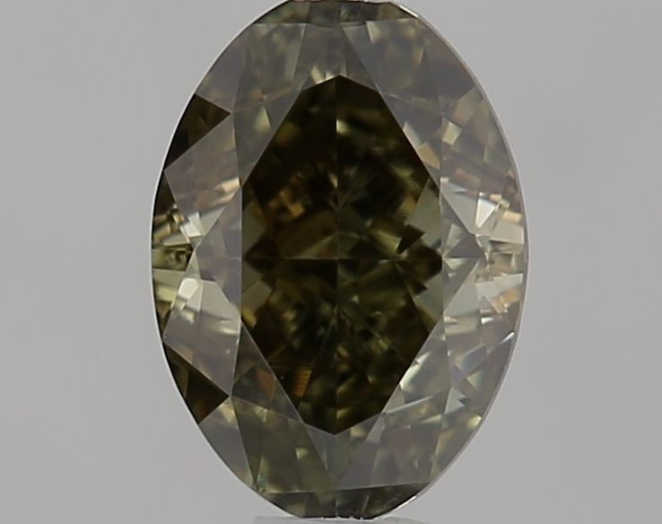 Loose Diamond - OVAL 0.51ct Fancy Dark Greenish Brown SI1: Loose Diamond - OVAL 0.51ct Fancy Dark Greenish Brown SI1 Source: Natural Shape: OVAL Carats: 0.51 Color: Fancy Dark Greenish Brown Certification: GIA Video: