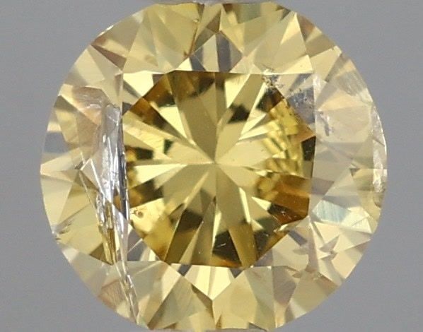 Loose Diamond - ROUND 0.37ct Fancy Intense Orangey Yellow (1 of 1)