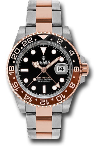 Rolex 126711CHNR GMT-Master II Root Beer Mens Watch Black Dial Oyster Bracelet (1 of 7)