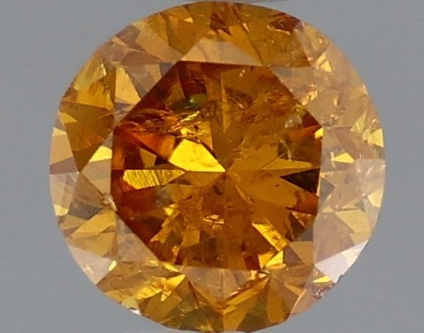 Loose Diamond - ROUND 0.37ct Fancy Deep Yellowish Orange (1 of 1)