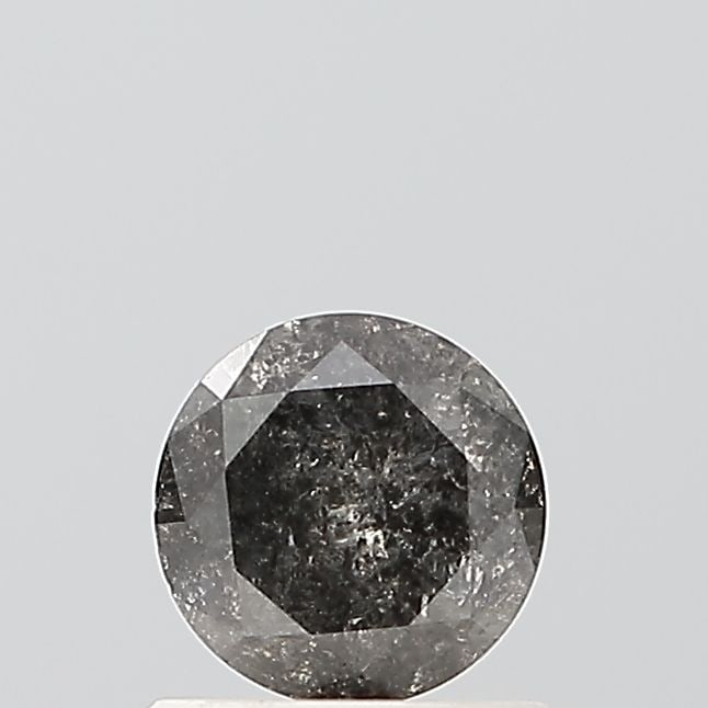 Loose Diamond - ROUND 0.63ct Salt and Pepper VS1: Loose Diamond - ROUND 0.63ct Salt and Pepper VS1 Source: Natural Shape: ROUND Carats: 0.63 Color: Salt and Pepper Certification: NONE Video: