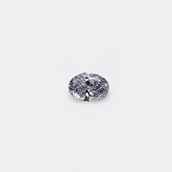 Loose Diamond - OVAL 0.04ct Fancy Light Gray Blue: Loose Diamond - OVAL 0.04ct Fancy Light Gray Blue Source: Natural Shape: OVAL Carats: 0.04 Color: Fancy Light Gray Blue Certification: GIA Video: