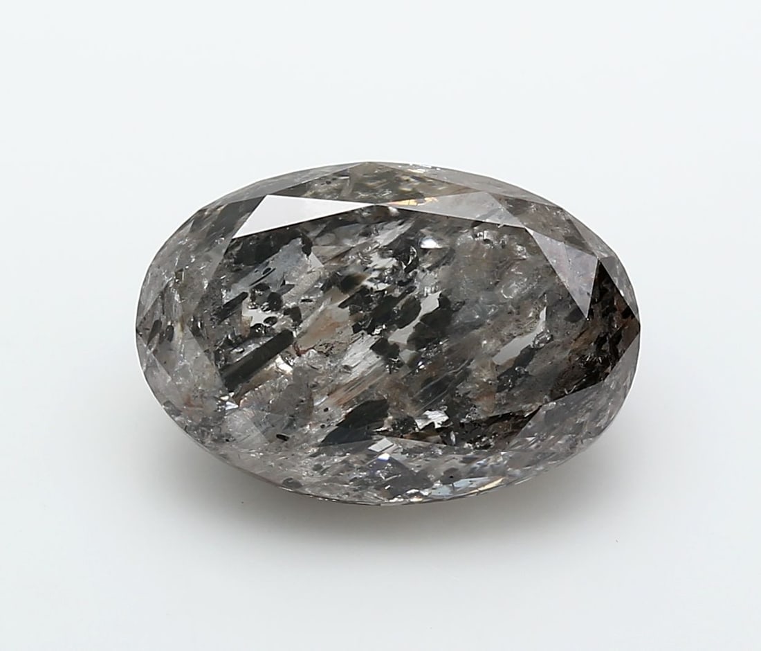 Loose Diamond - OVAL 9.42ct Fancy Gray I3: Loose Diamond - OVAL 9.42ct Fancy Gray I3 Source: Natural Shape: OVAL Carats: 9.42 Color: Fancy Gray Certification: NONE Video: