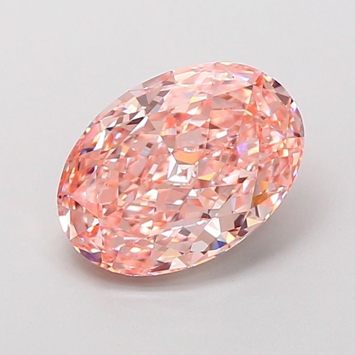 Loose Diamond - OVAL 2.74ct Fancy Vivid Pink VVS2: Loose Diamond - OVAL 2.74ct Fancy Vivid Pink VVS2 Source: This is a real non-mined Diamond that has been grown in a lab Shape: OVAL Carats: 2.74 Color: Fancy Vivid Pink Certification: IGI Video:
