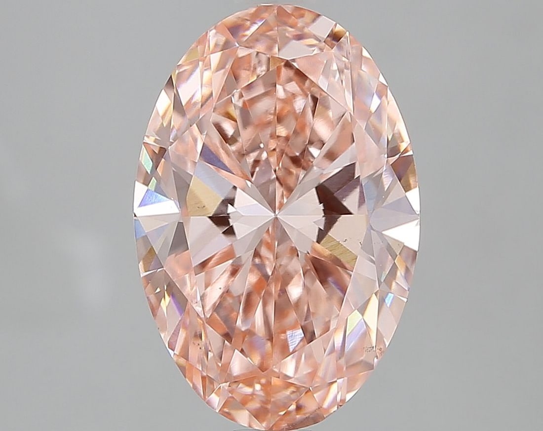 Loose Diamond - OVAL 2.5ct Fancy Vivid Pink VS2: Loose Diamond - OVAL 2.5ct Fancy Vivid Pink VS2 Source: This is a real non-mined Diamond that has been grown in a lab Shape: OVAL Carats: 2.5 Color: Fancy Vivid Pink Certification: IGI Video: