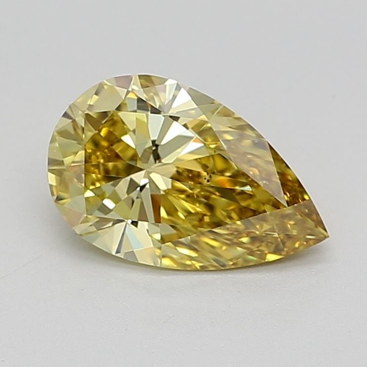 Loose Diamond - PEAR 0.98ct Fancy Intense Yellow VS2: Loose Diamond - PEAR 0.98ct Fancy Intense Yellow VS2 Source: This is a real non-mined Diamond that has been grown in a lab Shape: PEAR Carats: 0.98 Color: Fancy Intense Yellow Certification: IGI Video