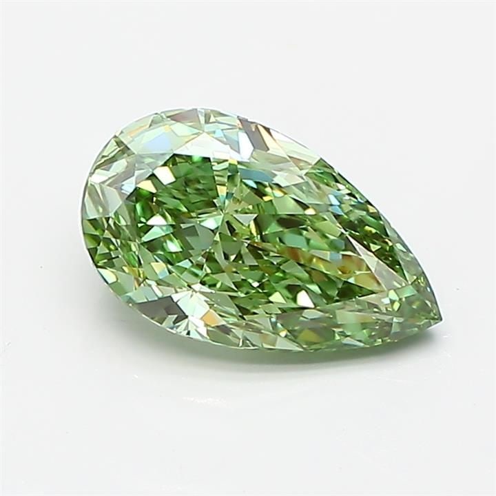 Loose Diamond - PEAR 1.52ct Fancy Vivid Green VS1: Loose Diamond - PEAR 1.52ct Fancy Vivid Green VS1 Source: This is a real non-mined Diamond that has been grown in a lab Shape: PEAR Carats: 1.52 Color: Fancy Vivid Green Certification: IGI Video: