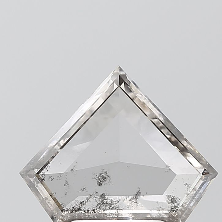 Loose Diamond - SHIELD 1.63ct Salt and Pepper I1: Loose Diamond - SHIELD 1.63ct Salt and Pepper I1 Source: This is a real non-mined Diamond that has been grown in a lab Shape: SHIELD Carats: 1.63 Color: Salt and Pepper Certification: NONE Video: