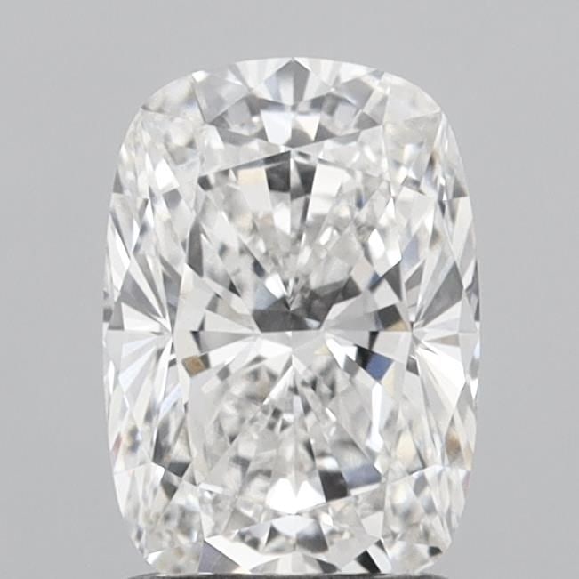 Loose Diamond - CUSHION MODIFIED 1.56ct F VVS2: Loose Diamond - CUSHION MODIFIED 1.56ct F VVS2 Source: This is a real non-mined Diamond that has been grown in a lab Shape: CUSHION MODIFIED Carats: 1.56 Color: F Clarity: VVS2 Certification: IGI Vide