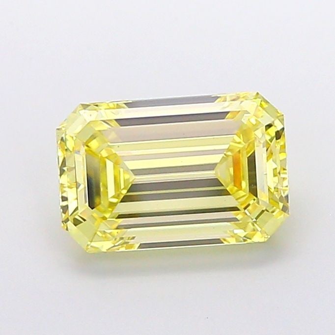 Loose Diamond - EMERALD 4.02ct Fancy Intense Yellow VS1: Loose Diamond - EMERALD 4.02ct Fancy Intense Yellow VS1 Source: This is a real non-mined Diamond that has been grown in a lab Shape: EMERALD Carats: 4.02 Color: Fancy Intense Yellow Certification: IGI