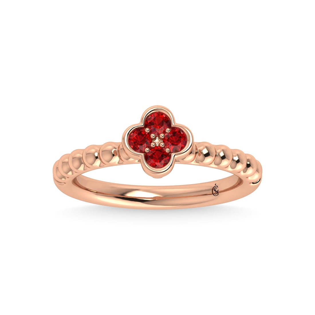 14K Rose Gold 1/3 Ct.Tw. Diamond and Ruby Fashion Ring: 14K Rose Gold 1/3 Ct.Tw. Diamond and Ruby Fashion Ring 14k Rose Gold Stone Color: G-h Stone Clarity: Si2 Each ring is presented in standard size 6.5. Complimentary resizing is available between sizes 