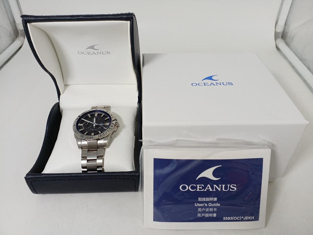 CASIO OCW-T3000 Oceanus Classic Line mens wristwatch: CASIO OCW-T3000 Oceanus Classic Line mens wristwatch CASIO Oceanus Classic Line Wide Bezel OCW-T3000 men's wristwatch from Japan. This pre-owned watch is identified by model number OCW-T3000 and is li