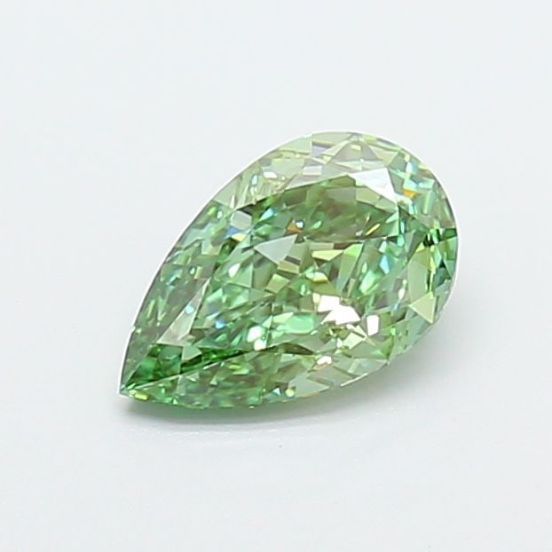 Loose Diamond - PEAR 1.02ct Fancy Vivid Green VVS2: Loose Diamond - PEAR 1.02ct Fancy Vivid Green VVS2 Source: This is a real non-mined Diamond that has been grown in a lab Shape: PEAR Carats: 1.02 Color: Fancy Vivid Green Certification: IGI Video: