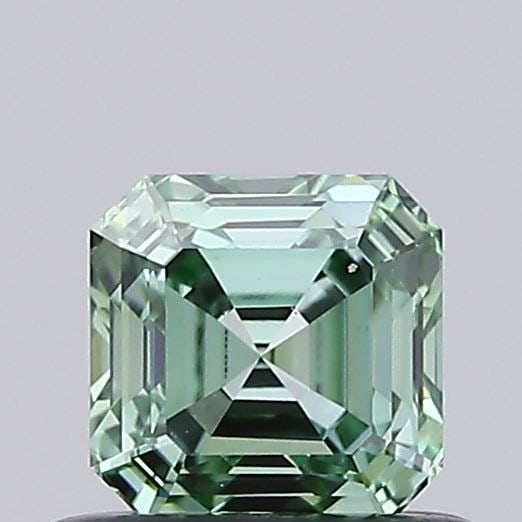 Loose Diamond - ASSCHER 0.54ct Fancy Vivid Green VVS2: Loose Diamond - ASSCHER 0.54ct Fancy Vivid Green VVS2 Source: This is a real non-mined Diamond that has been grown in a lab Shape: ASSCHER Carats: 0.54 Color: Fancy Vivid Green Certification: IGI Vide