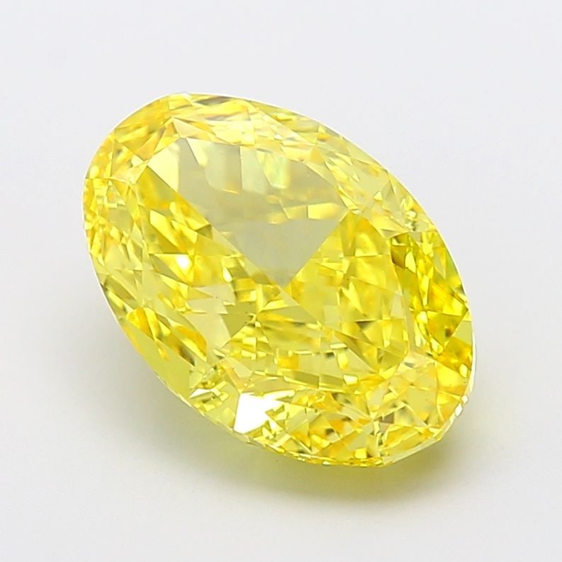 Loose Diamond - OVAL 6.04ct Fancy Vivid Yellow VS1: Loose Diamond - OVAL 6.04ct Fancy Vivid Yellow VS1 Source: This is a real non-mined Diamond that has been grown in a lab Shape: OVAL Carats: 6.04 Color: Fancy Vivid Yellow Certification: IGI Video: