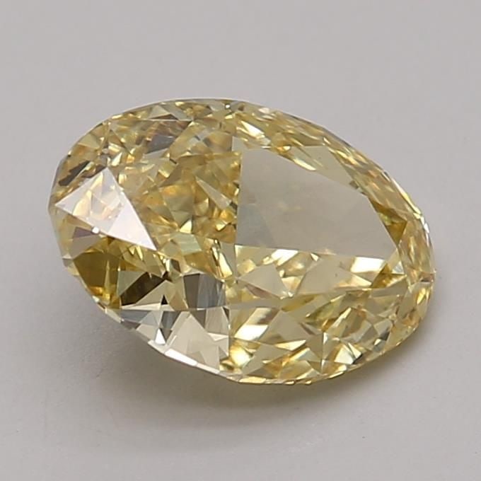 Loose Diamond - OVAL 1.78ct Fancy Vivid Yellow VS1: Loose Diamond - OVAL 1.78ct Fancy Vivid Yellow VS1 Source: This is a real non-mined Diamond that has been grown in a lab Shape: OVAL Carats: 1.78 Color: Fancy Vivid Yellow Certification: IGI Video: