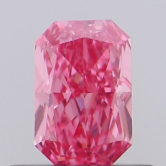 Loose Diamond - RADIANT 0.44ct Fancy Vivid Pink VVS2: Loose Diamond - RADIANT 0.44ct Fancy Vivid Pink VVS2 Source: This is a real non-mined Diamond that has been grown in a lab Shape: RADIANT Carats: 0.44 Color: Fancy Vivid Pink Certification: NONE Video