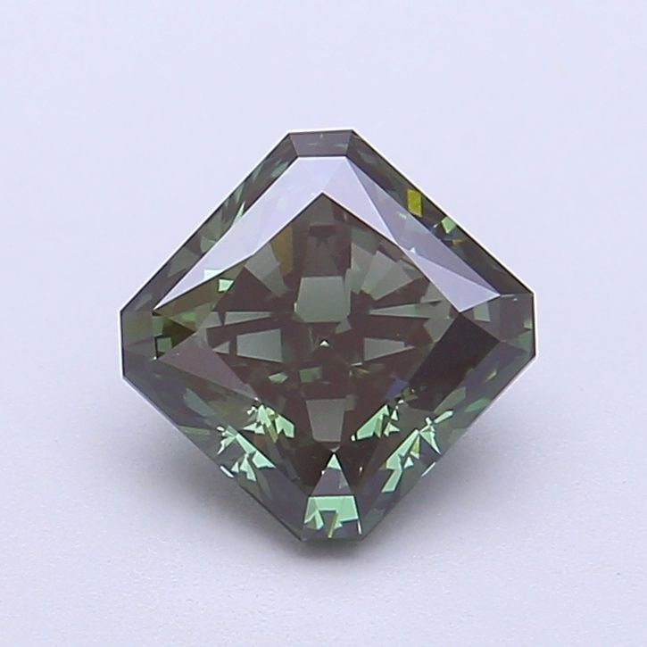 Loose Diamond - SQUARE RADIANT 1.59ct Fancy Vivid Green VS1: Loose Diamond - SQUARE RADIANT 1.59ct Fancy Vivid Green VS1 Source: This is a real non-mined Diamond that has been grown in a lab Shape: SQUARE RADIANT Carats: 1.59 Color: Fancy Vivid Green Certificat