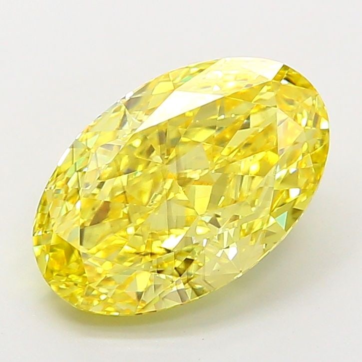Loose Diamond - OVAL 4.06ct Fancy Vivid Yellow SI1: Loose Diamond - OVAL 4.06ct Fancy Vivid Yellow SI1 Source: This is a real non-mined Diamond that has been grown in a lab Shape: OVAL Carats: 4.06 Color: Fancy Vivid Yellow Certification: IGI Video: