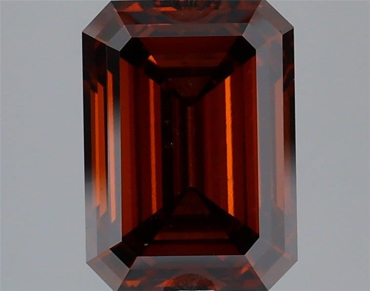 Loose Diamond - EMERALD 3.1ct Fancy Deep Brownish Orange VS1: Loose Diamond - EMERALD 3.1ct Fancy Deep Brownish Orange VS1 Source: This is a real non-mined Diamond that has been grown in a lab Shape: EMERALD Carats: 3.1 Color: Fancy Deep Brownish Orange Certific