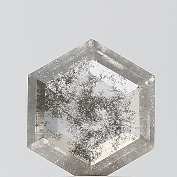 Loose Diamond - HEXAGONAL 1.45ct Salt and Pepper I2