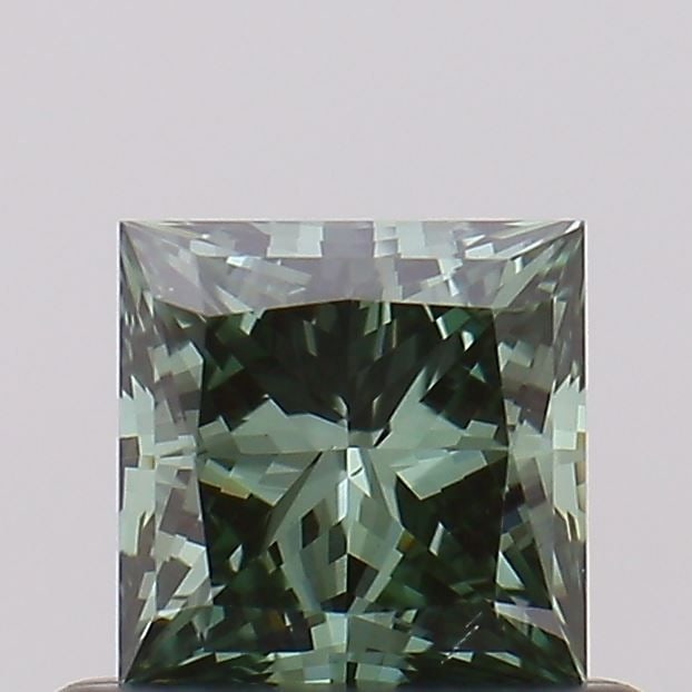 Loose Diamond - PRINCESS 0.5ct Fancy Vivid Green VS2