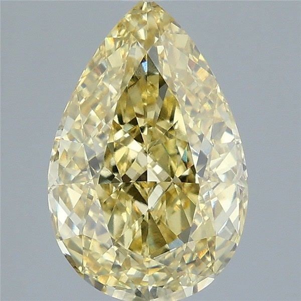 Loose Diamond - PEAR 3.03ct Fancy Intense Yellow VS1: Loose Diamond - PEAR 3.03ct Fancy Intense Yellow VS1 Source: This is a real non-mined Diamond that has been grown in a lab Shape: PEAR Carats: 3.03 Color: Fancy Intense Yellow Certification: IGI Video