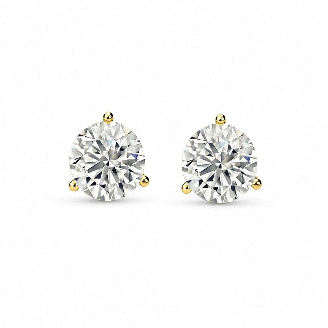 14K Yellow Gold Lab Grown Diamond 4 Ct.Tw. IGI Certified VS F+ Martini Stud Earrings (Available in: 14K Yellow Gold Lab Grown Diamond 4 Ct.Tw. IGI Certified VS F+ Martini Stud Earrings (Available in 2ct to 4ct) Crafted for connoisseurs, these earrings feature 4 Ct.Tw. of IGI-certified lab-grown diam