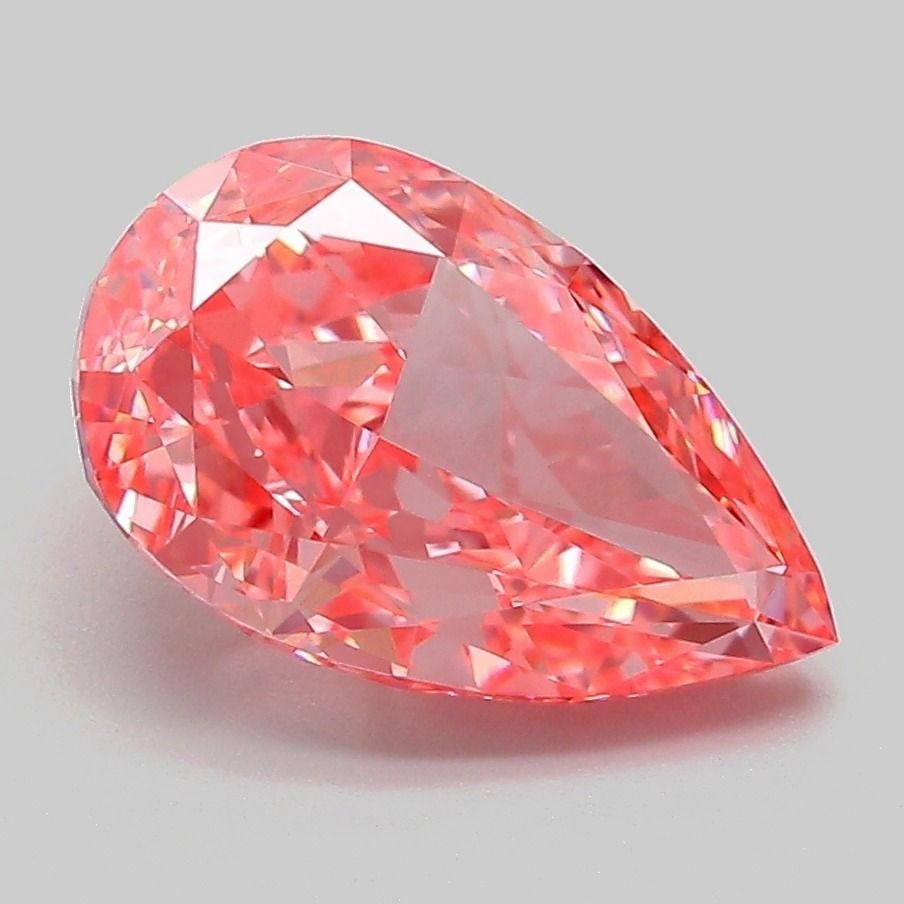 Loose Diamond - PEAR 3.03ct Fancy Vivid Pink VVS2