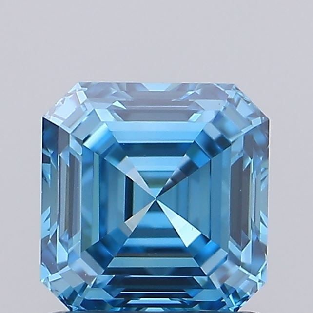 Loose Diamond - ASSCHER 1.0ct Fancy Vivid Blue VS1