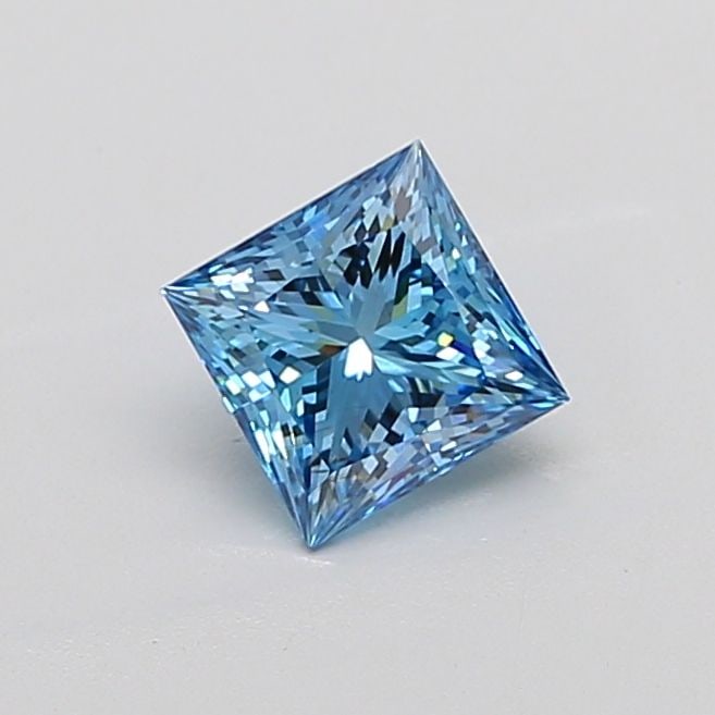 Loose Diamond - PRINCESS 1.64ct Fancy Vivid Blue VS2