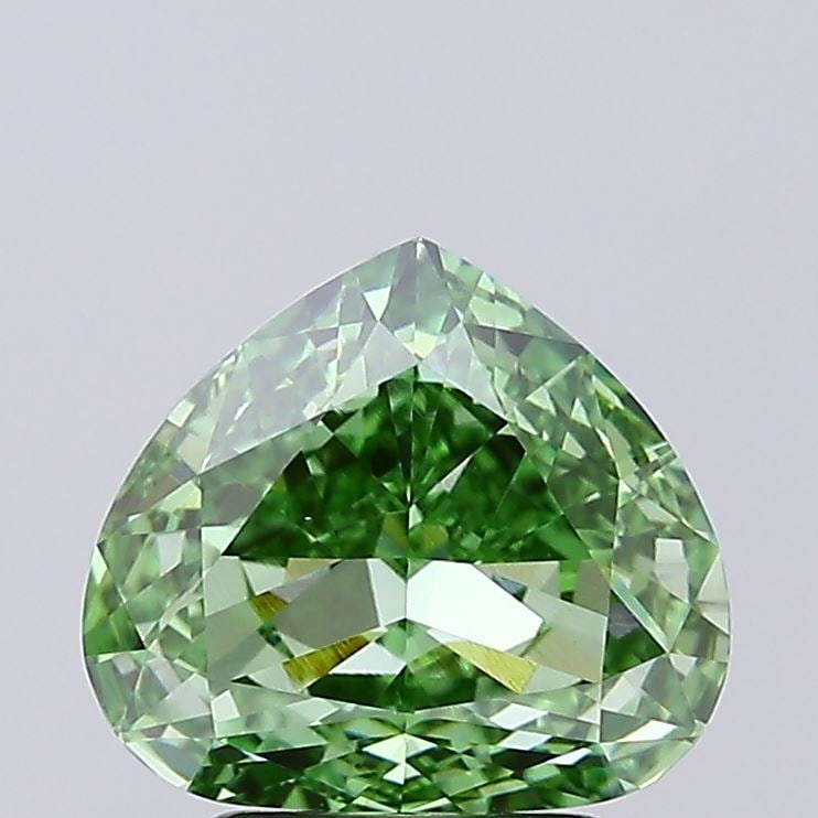 Loose Diamond - PEAR 3.01ct Fancy Vivid Green VVS2