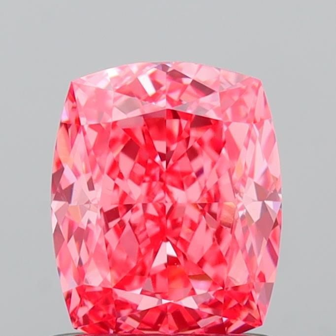 Loose Diamond - CUSHION MODIFIED 1.05ct Fancy Vivid Pink VS1: Loose Diamond - CUSHION MODIFIED 1.05ct Fancy Vivid Pink VS1 Source: This is a real non-mined Diamond that has been grown in a lab Shape: CUSHION MODIFIED Carats: 1.05 Color: Fancy Vivid Pink Certific