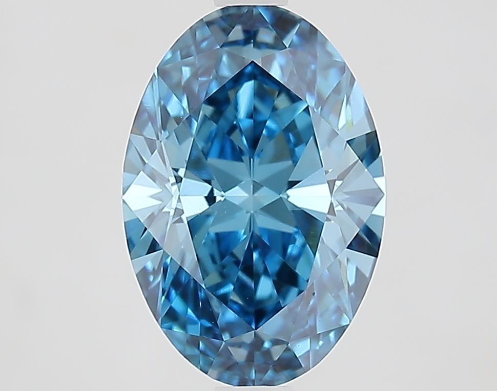 Loose Diamond - OVAL 2.56ct Fancy Vivid Blue VVS2: Loose Diamond - OVAL 2.56ct Fancy Vivid Blue VVS2 Source: This is a real non-mined Diamond that has been grown in a lab Shape: OVAL Carats: 2.56 Color: Fancy Vivid Blue Certification: IGI Video: