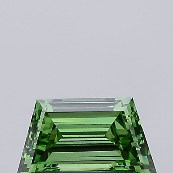 Loose Diamond - TRAPEZOID 0.67ct Fancy Vivid Green VVS2