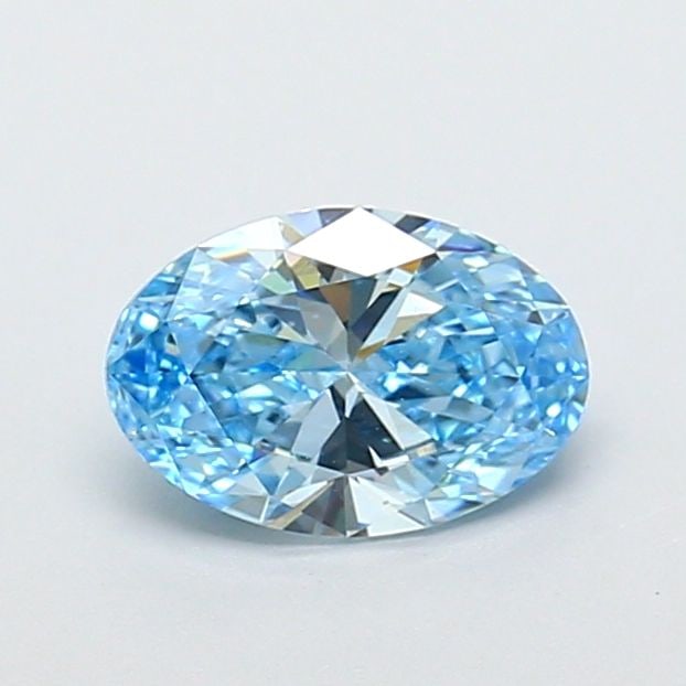 Loose Diamond - OVAL 1.04ct Fancy Vivid Blue VVS2: Loose Diamond - OVAL 1.04ct Fancy Vivid Blue VVS2 Source: This is a real non-mined Diamond that has been grown in a lab Shape: OVAL Carats: 1.04 Color: Fancy Vivid Blue Certification: IGI Video: