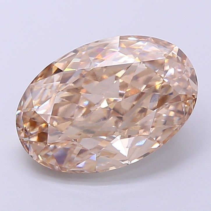Loose Diamond - OVAL 3.32ct Fancy Light Brown VS1: Loose Diamond - OVAL 3.32ct Fancy Light Brown VS1 Source: This is a real non-mined Diamond that has been grown in a lab Shape: OVAL Carats: 3.32 Color: Fancy Light Brown Certification: IGI Video: