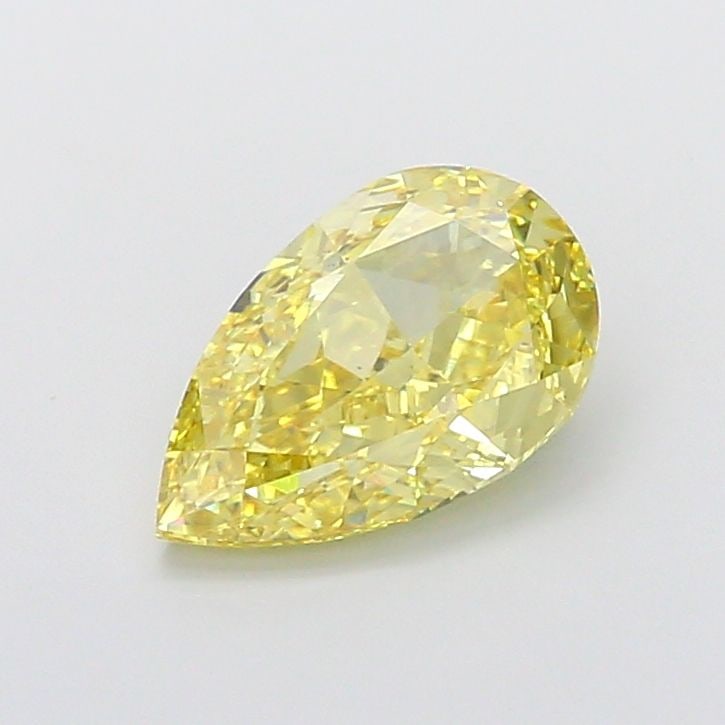 Loose Diamond - PEAR 5.04ct Fancy Intense Yellow VS1: Loose Diamond - PEAR 5.04ct Fancy Intense Yellow VS1 Source: This is a real non-mined Diamond that has been grown in a lab Shape: PEAR Carats: 5.04 Color: Fancy Intense Yellow Certification: IGI Video