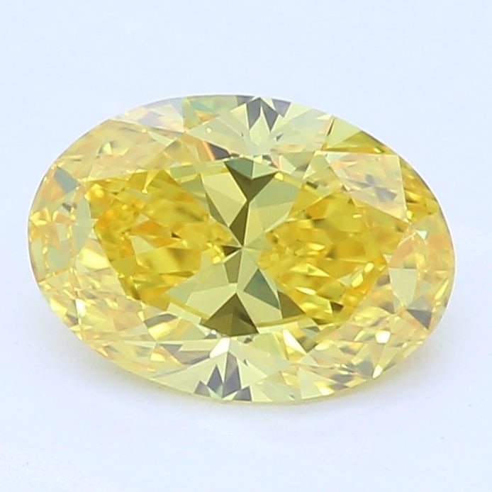 Loose Diamond - OVAL 0.52ct Fancy Vivid Yellow VVS2: Loose Diamond - OVAL 0.52ct Fancy Vivid Yellow VVS2 Source: This is a real non-mined Diamond that has been grown in a lab Shape: OVAL Carats: 0.52 Color: Fancy Vivid Yellow Certification: IGI Video:
