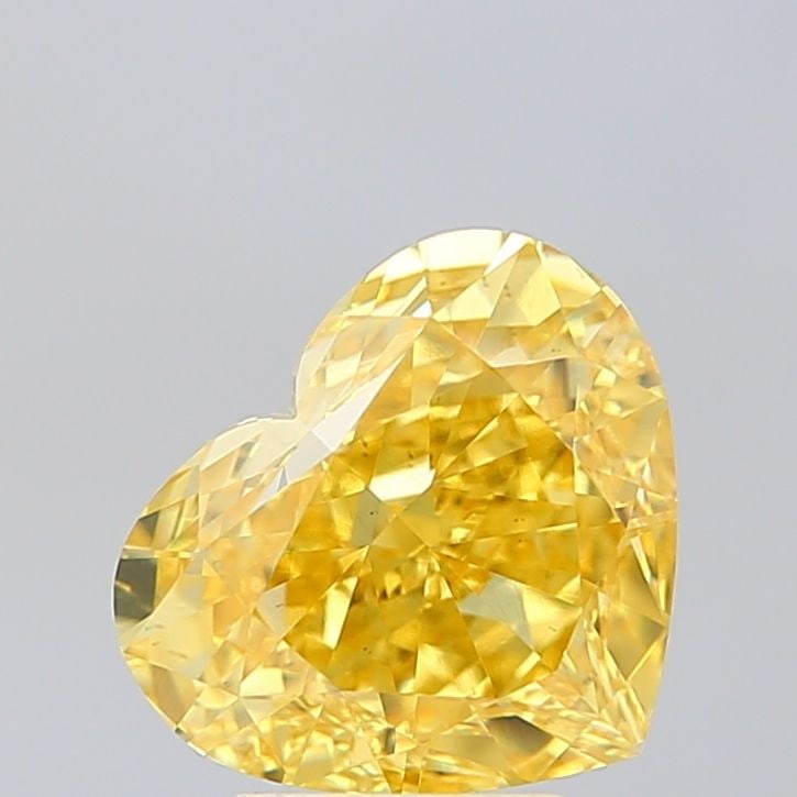 Loose Diamond - HEART 3.6ct Fancy Vivid Yellow VS1