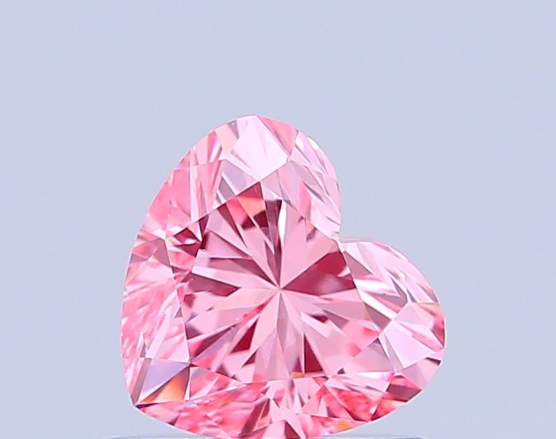 Loose Diamond - HEART 0.77ct Fancy Vivid Pink VS1