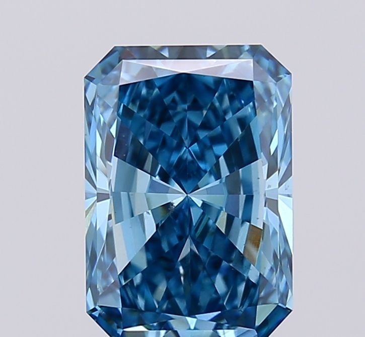 Loose Diamond - RADIANT 3.15ct Fancy Vivid Blue VS2