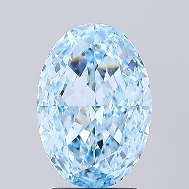 Loose Diamond - OVAL 2.54ct Fancy Vivid Blue VVS2