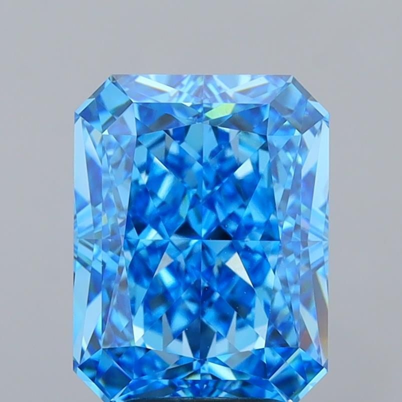 Loose Diamond - RADIANT 5.05ct Fancy Vivid Blue VVS2