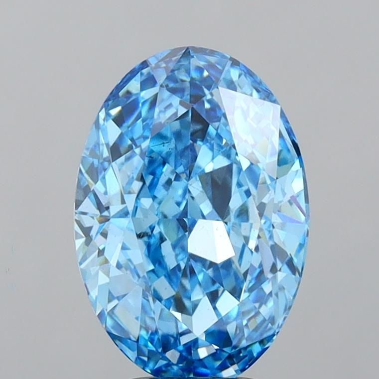 Loose Diamond - OVAL 5.03ct Fancy Vivid Blue VS2: Loose Diamond - OVAL 5.03ct Fancy Vivid Blue VS2 Source: This is a real non-mined Diamond that has been grown in a lab Shape: OVAL Carats: 5.03 Color: Fancy Vivid Blue Certification: IGI Video:
