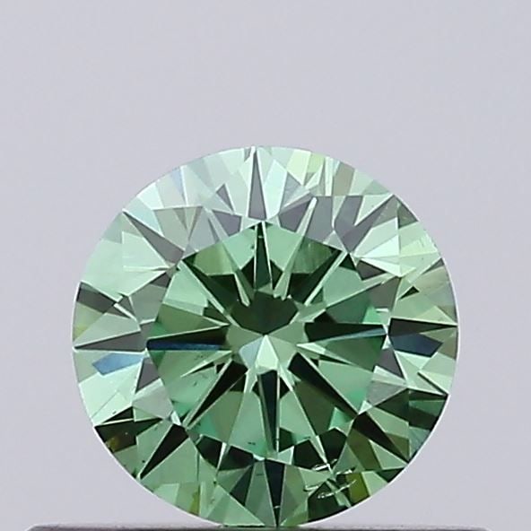 Loose Diamond - ROUND 0.44ct Fancy Vivid Green VS2: Loose Diamond - ROUND 0.44ct Fancy Vivid Green VS2 Source: This is a real non-mined Diamond that has been grown in a lab Shape: ROUND Carats: 0.44 Color: Fancy Vivid Green Certification: NONE Video:
