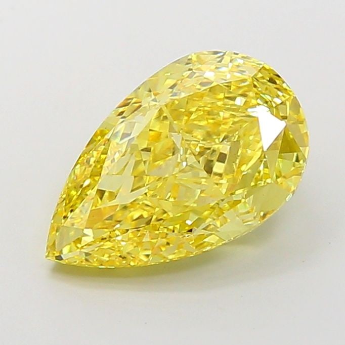 Loose Diamond - PEAR 5.07ct Fancy Vivid Yellow VVS2: Loose Diamond - PEAR 5.07ct Fancy Vivid Yellow VVS2 Source: This is a real non-mined Diamond that has been grown in a lab Shape: PEAR Carats: 5.07 Color: Fancy Vivid Yellow Certification: IGI Video: