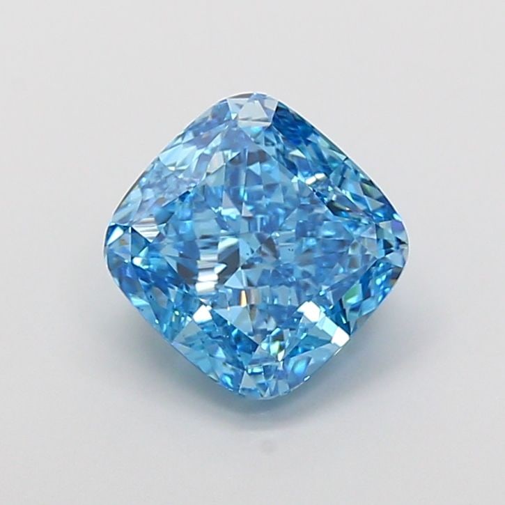 Loose Diamond - CUSHION MODIFIED 3.13ct Fancy Vivid Blue VS1: Loose Diamond - CUSHION MODIFIED 3.13ct Fancy Vivid Blue VS1 Source: This is a real non-mined Diamond that has been grown in a lab Shape: CUSHION MODIFIED Carats: 3.13 Color: Fancy Vivid Blue Certific