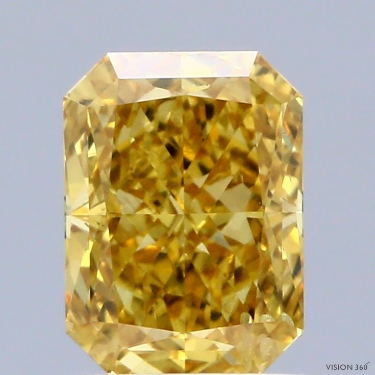 Loose Diamond - RADIANT 1.53ct Fancy Vivid Yellow SI1: Loose Diamond - RADIANT 1.53ct Fancy Vivid Yellow SI1 Source: This is a real non-mined Diamond that has been grown in a lab Shape: RADIANT Carats: 1.53 Color: Fancy Vivid Yellow Certification: IGI