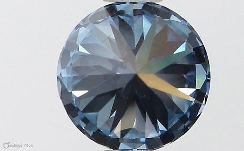 Loose Diamond - ROUND 0.71ct Fancy Vivid Blue VS2